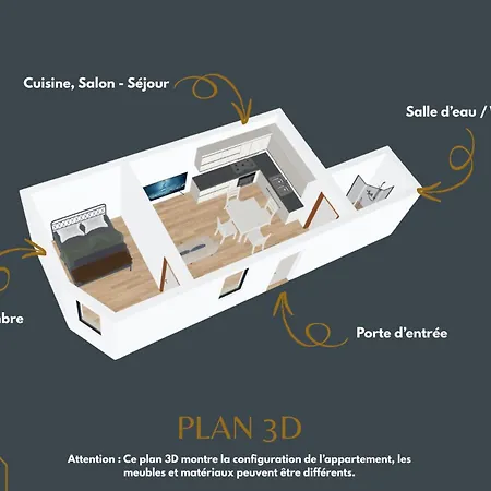 Apartamento Le Ferdinand, Gare 5 Min, Clim, Parking Gratuit