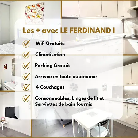 Appartement Le Ferdinand, Gare 5 Min, Clim, Parking Gratuit *