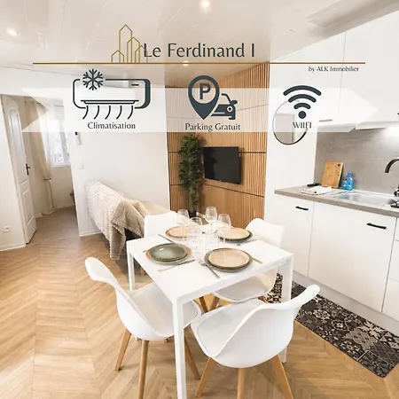 Le Ferdinand, Gare 5 Min, Clim, Parking Gratuit Roanne